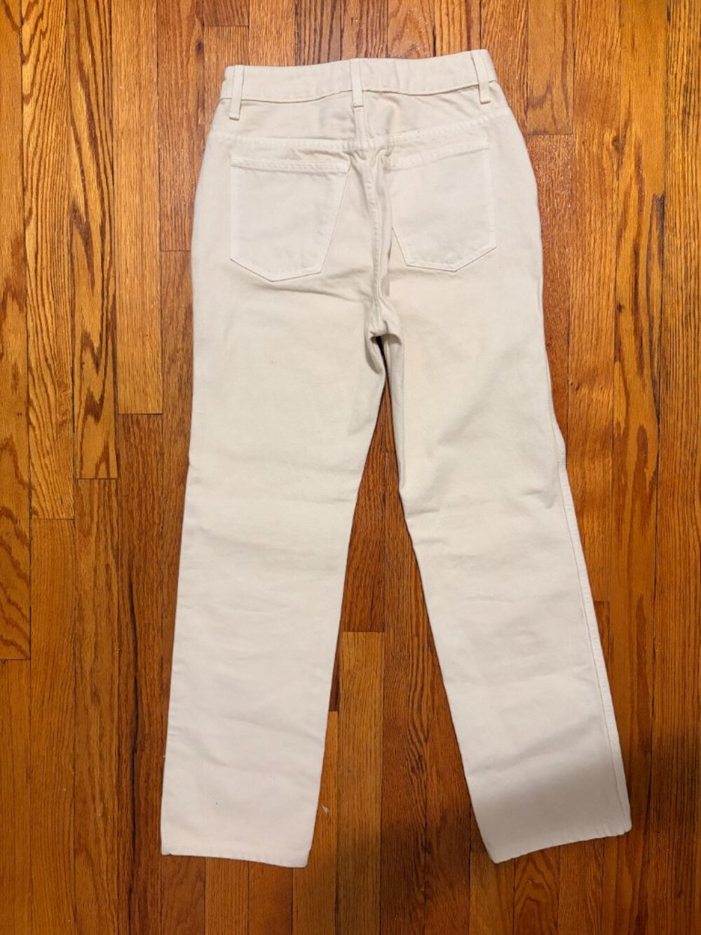 KHAITE | ABIGAIL | Straight leg off white / cream denim pants | 26 (BRAND NEW) - Picture 8 of 8